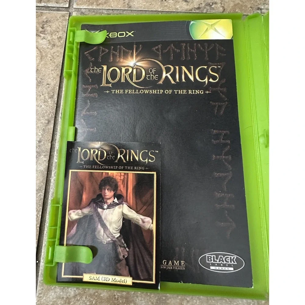 Lord of the Rings The Fellowship the Ring Xbox Game W/Manual